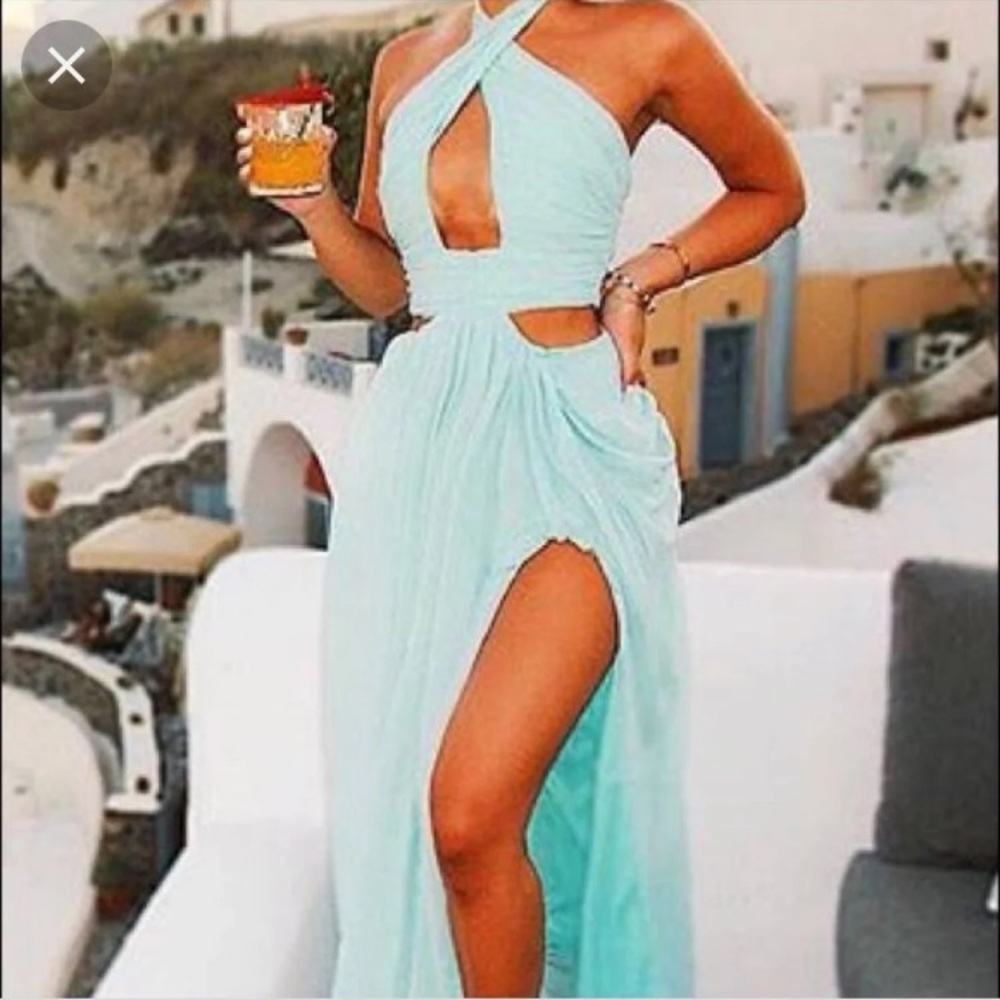 Xenia Boutique blue maxi dress